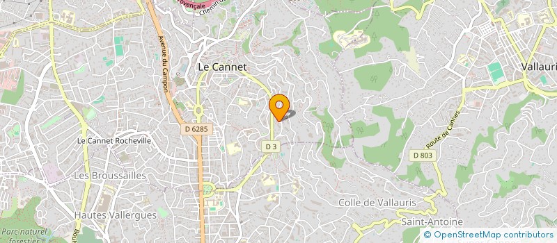 localisation de l'entreprise SCI 4 M à LE CANNET