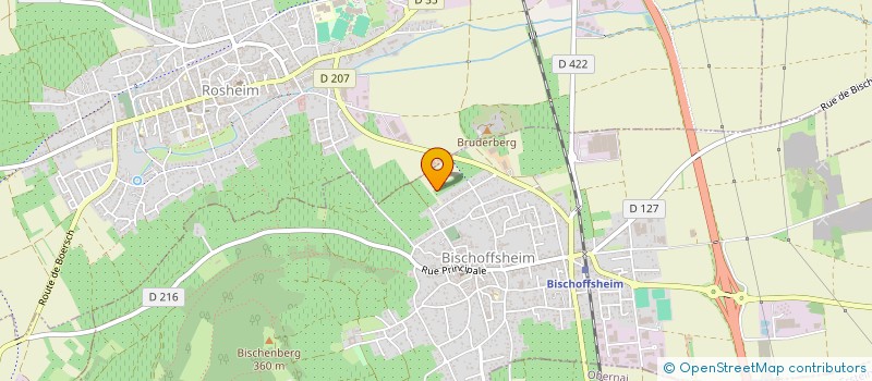 localisation de l'entreprise SCI 4 M  BISCHOFFSHEIM