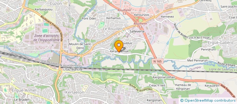 localisation de l'entreprise SCI 4 M  ERGUE-GABERIC