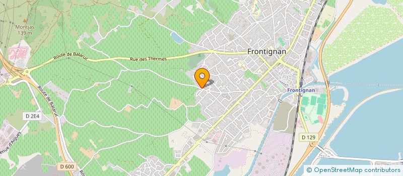 localisation de l'entreprise SCI 4 M à FRONTIGNAN