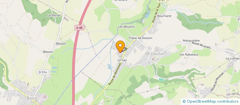 localisation de l'entreprise SCI 4 M INVEST  DOISSIN