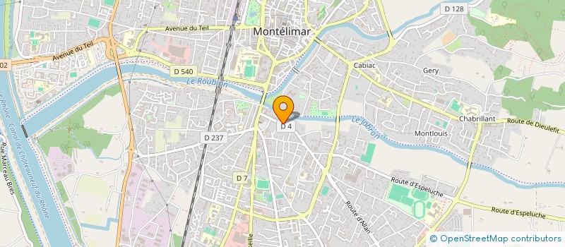 localisation de l'entreprise SCI 4 MR à MONTELIMAR