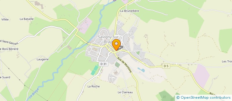 localisation de l'entreprise SCI 4 MURS UN TOIT  SAVIGNY-SUR-BRAYE