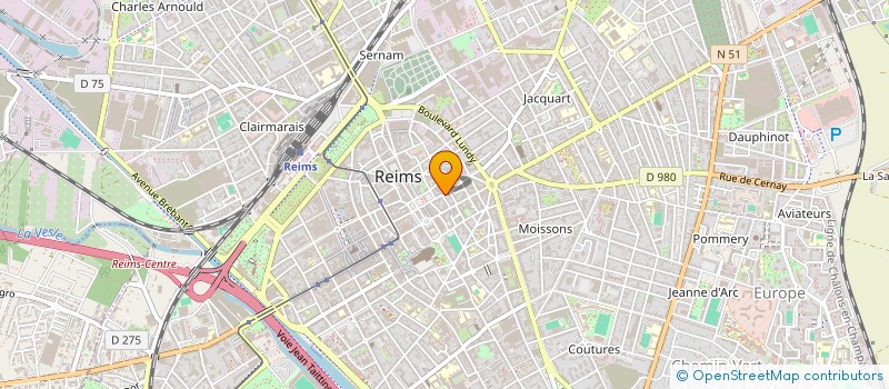 localisation de l'entreprise SCI 4 PAUL  REIMS