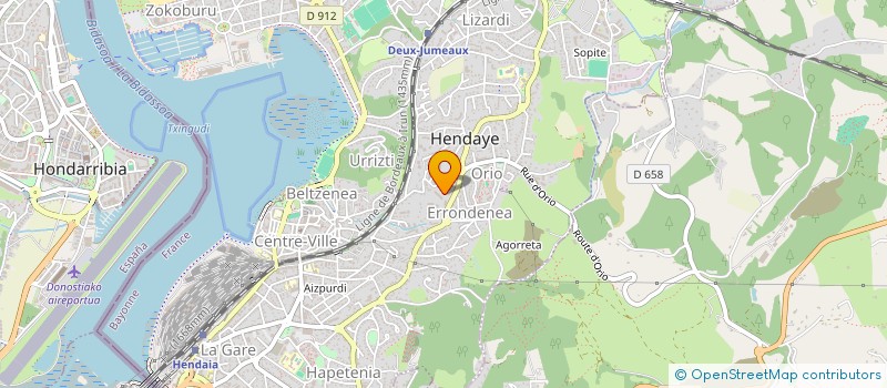 localisation de l'entreprise SCI 4 PDH  HENDAYE