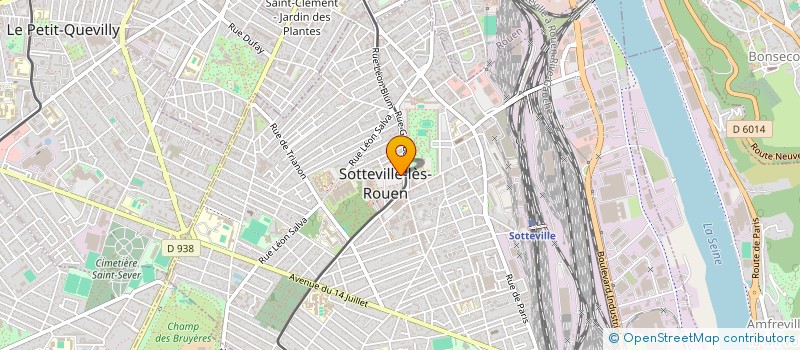 localisation de l'entreprise SCI 4 PLACE DE L'HOTEL DE VILLE  SOTTEVILLE-LES-ROUEN