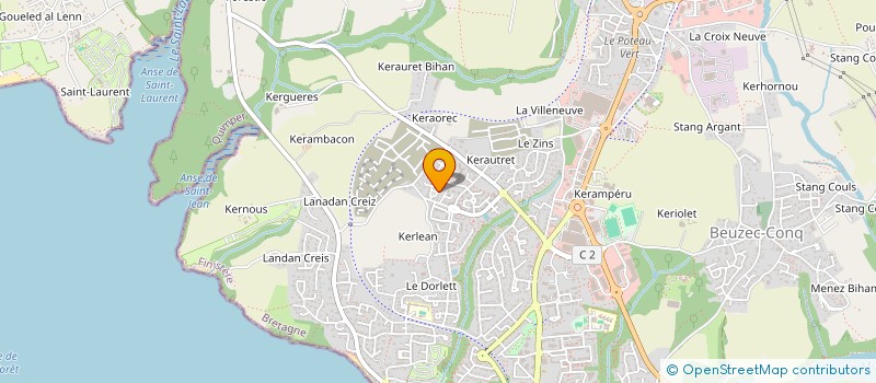 localisation de l'entreprise SCI 4 PLACE SAINT GUENOLE  CONCARNEAU