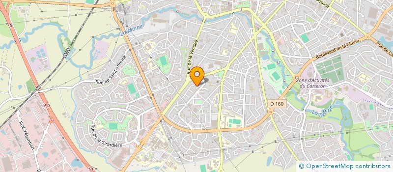 localisation de l'entreprise SCI 4 QUAI RAGEOT DE LA TOUCHE à CHOLET
