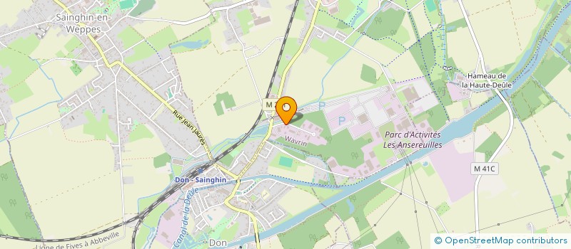 localisation de l'entreprise SCI 4 R  WAVRIN