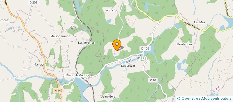 localisation de l'entreprise SCI 4 R à SAINT-PARDOUX-LE-LAC
