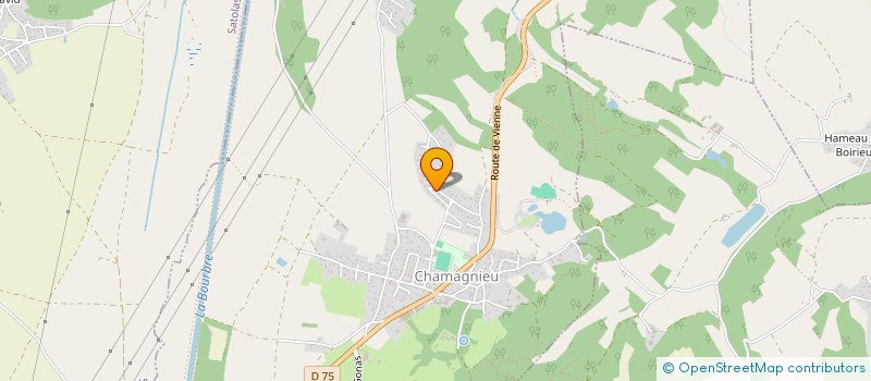 localisation de l'entreprise SCI 4 R  CHAMAGNIEU