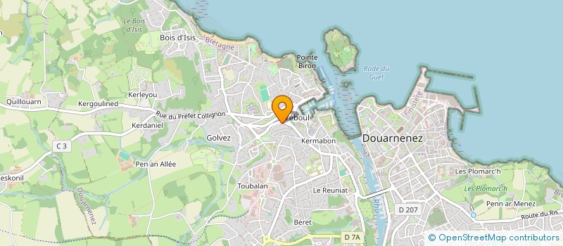 localisation de l'entreprise SCI 4 R DU PONT NEUF  DOUARNENEZ