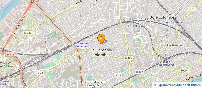localisation de l'entreprise SCI 4 R THENARD à LA GARENNE-COLOMBES