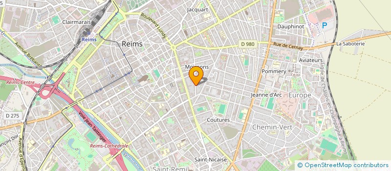 localisation de l'entreprise SCI 4 RUE BROUILLAUD  REIMS