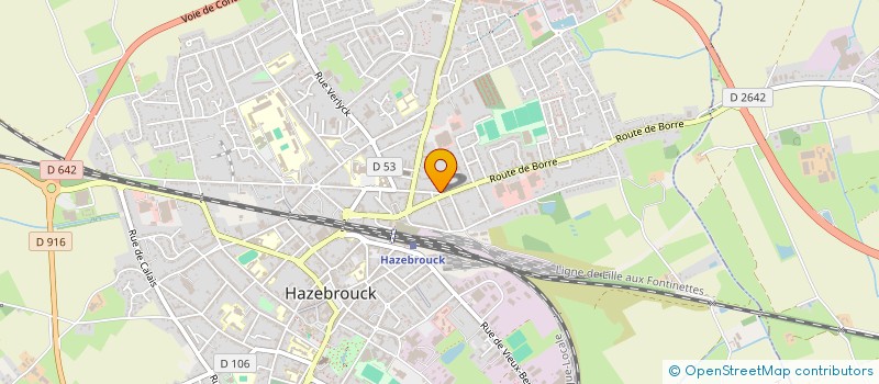 localisation de l'entreprise SCI 4 RUE D HONDEGHEM  HAZEBROUCK