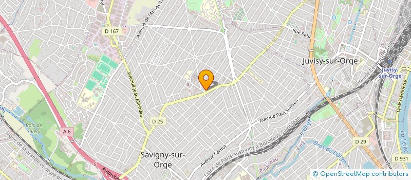 localisation de l'entreprise SCI 4 RUE DES BLEUETS  SAVIGNY-SUR-ORGE