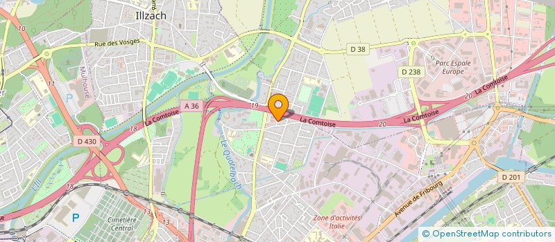 localisation de l'entreprise SCI 4 RUE DES BRIQUES  ILLZACH