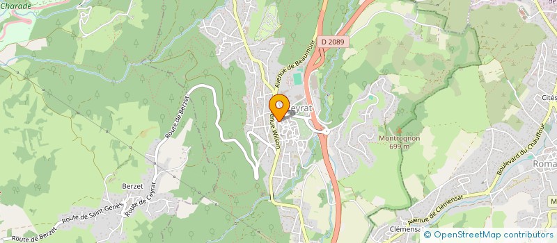 localisation de l'entreprise SCI 4 RUE DES POILUS  CEYRAT