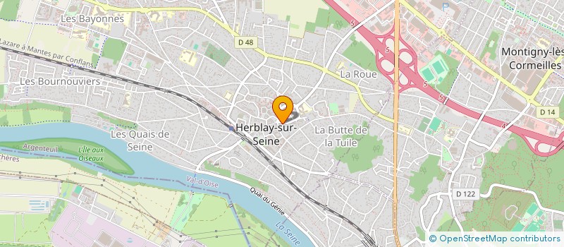 localisation de l'entreprise SCI  4 RUE DU VIVIER  HERBLAY-SUR-SEINE