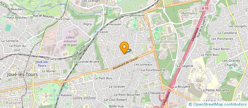 localisation de l'entreprise SCI 4 RUE EDOUARD VAILLANT TOURS  JOUE-LES-TOURS