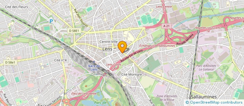 localisation de l'entreprise SCI 4 RUE FROISSART  LENS