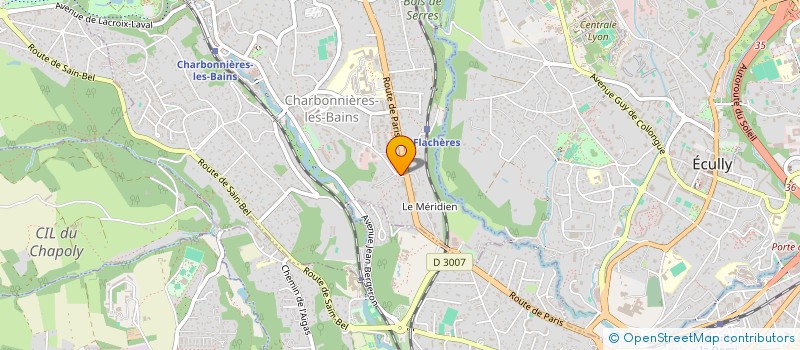 localisation de l'entreprise SCI 4 RUE JAYET  CHARBONNIERES-LES-BAINS