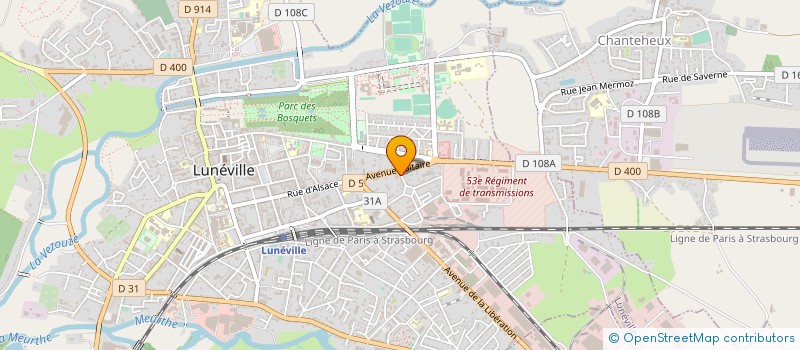 localisation de l'entreprise SCI 4 RUE JEANNE D'ARC  LUNEVILLE