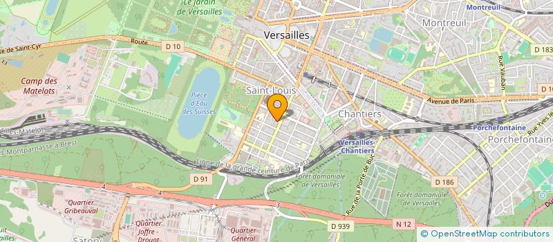 localisation de l'entreprise SCI 4 RUE SAINTE FAMILLE à VERSAILLES