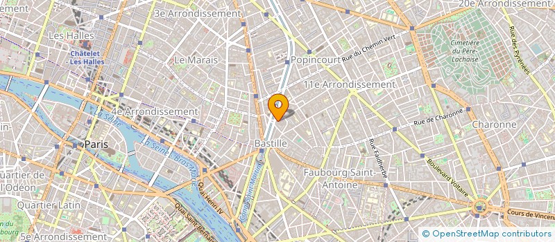 localisation de l'entreprise SCI 4 RUE SEDAINE  PARIS