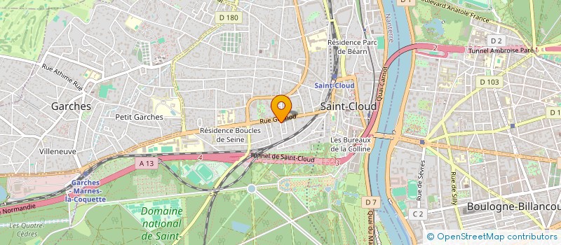 localisation de l'entreprise SCI 4 S à SAINT-CLOUD