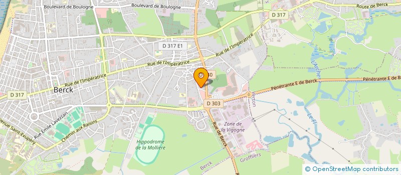 localisation de l'entreprise SCI 4 S LOISIRS  BERCK