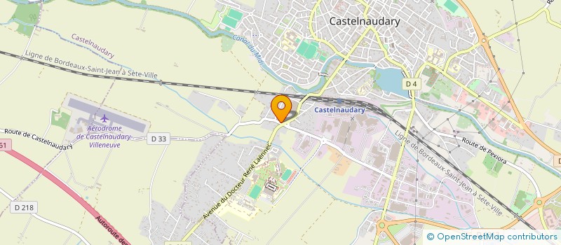 localisation de l'entreprise SCI 4 T  CASTELNAUDARY