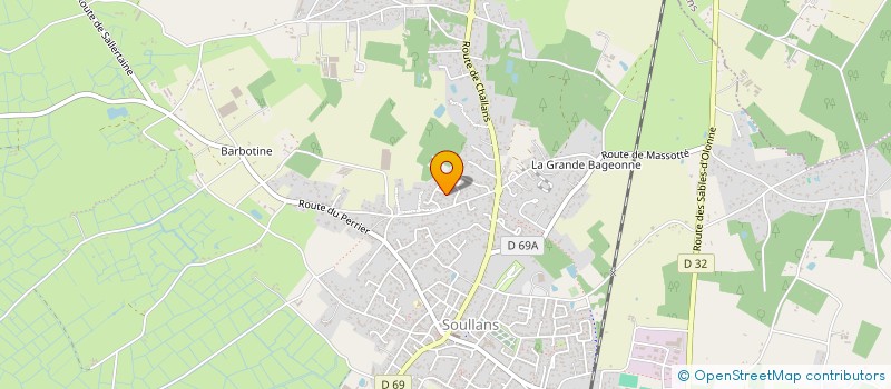 localisation de l'entreprise SCI 4 VOIRON à SOULLANS