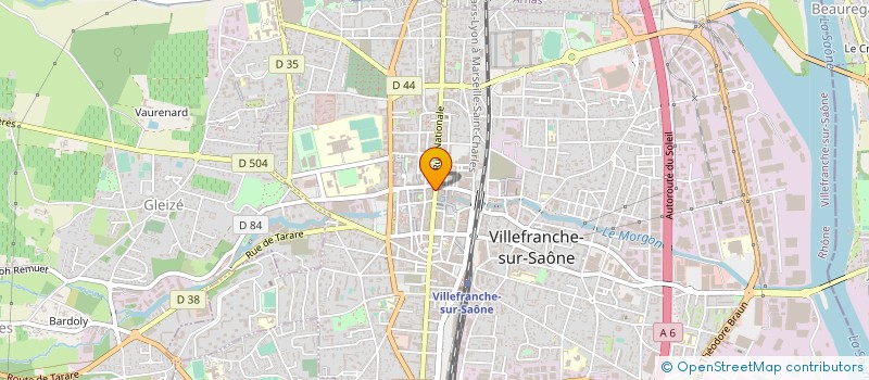 localisation de l'entreprise SCI 40 A 110 RUE RICHETTA  VILLEFRANCHE-SUR-SAONE