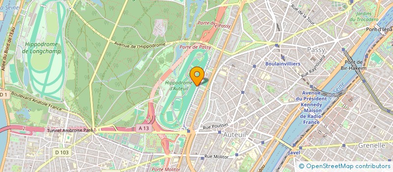 localisation de l'entreprise SCI 40 AV FOCH  PARIS