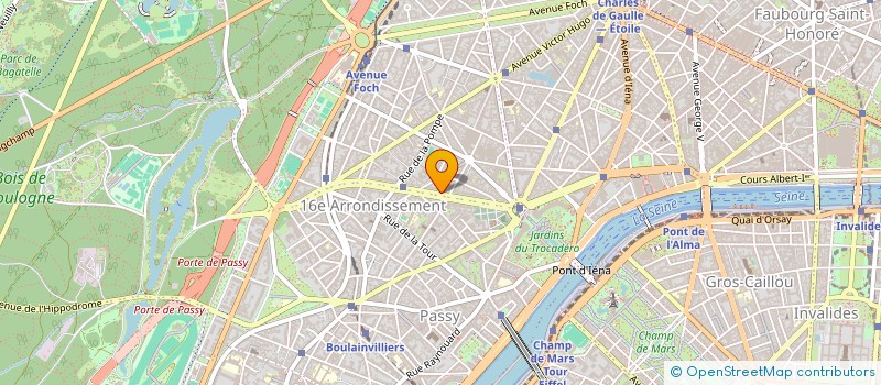 localisation de l'entreprise SCI 40 AV. GEORGE MANDEL  PARIS