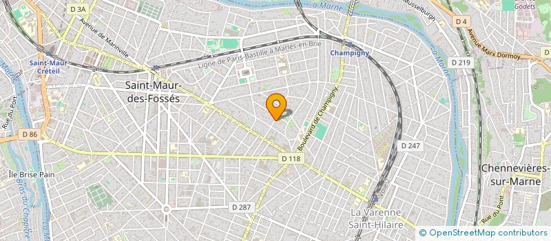 localisation de l'entreprise SCI 40 AV PASTEUR à SAINT-MAUR-DES-FOSSES