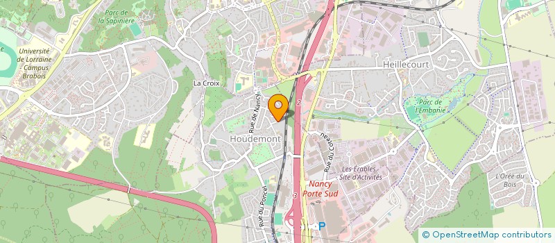 localisation de l'entreprise SCI 40 DERRIERE BONSECOURS  HOUDEMONT