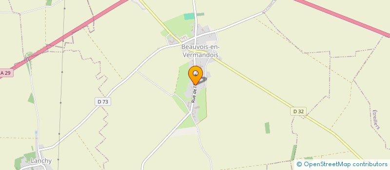 localisation de l'entreprise SCI 40 PF  BEAUVOIS-EN-VERMANDOIS