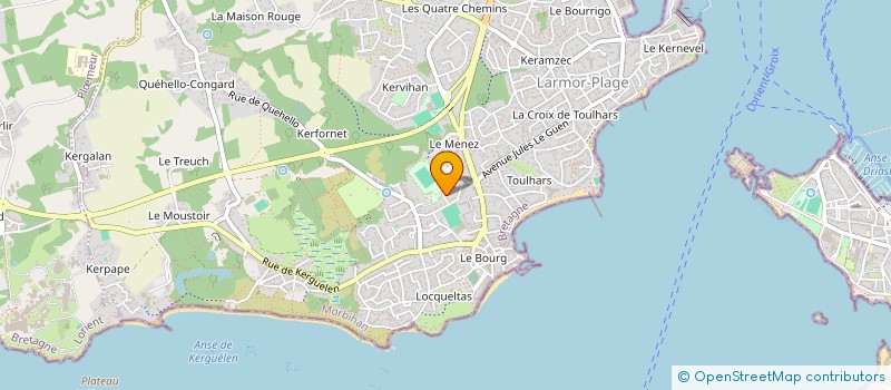 localisation de l'entreprise SCI 40 PG  LARMOR-PLAGE