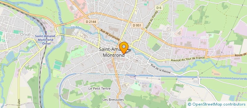 localisation de l'entreprise SCI 40 PLACE DU MARCHE  SAINT-AMAND-MONTROND