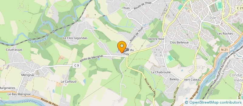 localisation de l'entreprise SCI 40 RUCHOUX à ISLE