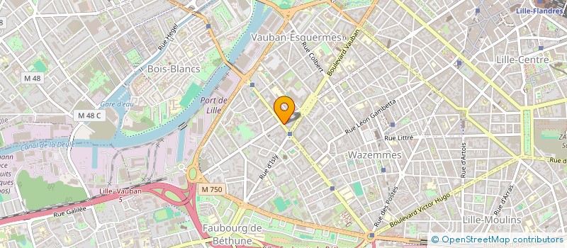 localisation de l'entreprise SCI 40 RUE DU PRIEZ à LILLE