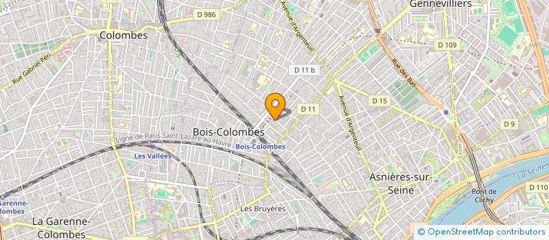localisation de l'entreprise SCI 40 RUE PASTEUR à BOIS-COLOMBES