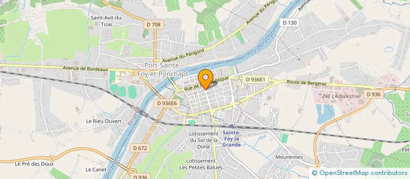 localisation de l'entreprise SCI 40 RUE VICTOR HUGO  SAINTE-FOY-LA-GRANDE