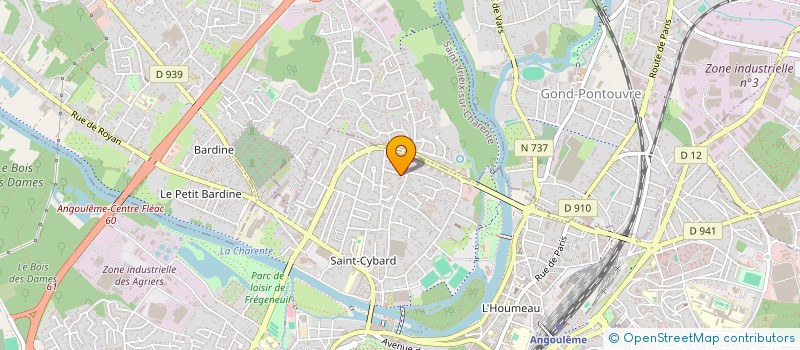 localisation de l'entreprise SCI 41 à ANGOULEME