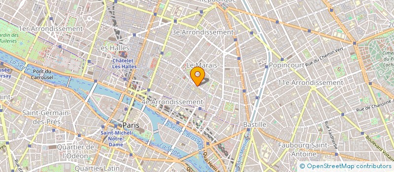 localisation de l'entreprise SCI 41 FRANCS BOURGEOIS  PARIS