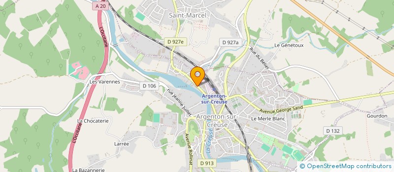 localisation de l'entreprise SCI 41 JJR à ARGENTON-SUR-CREUSE