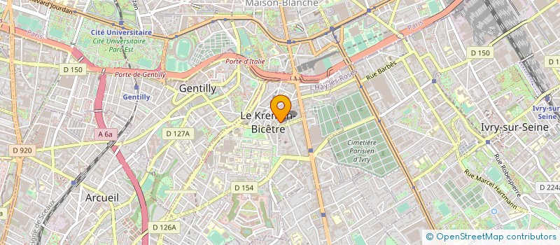 localisation de l'entreprise SCI 41 LECLERC  LE KREMLIN-BICETRE