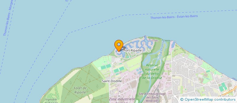 localisation de l'entreprise SCI 41 LES COLVERTS à THONON LES BAINS